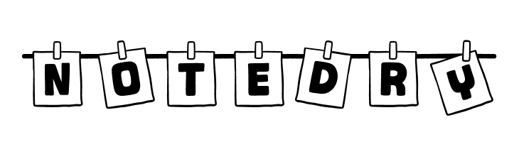 Notedry  Frei Schriftart Herunterladen