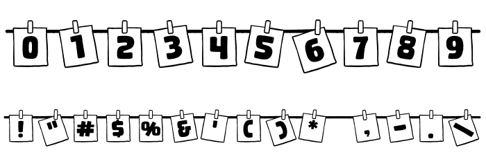 Notedry Font OTHER CHARS