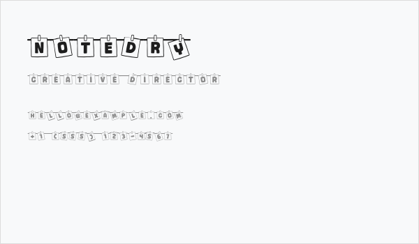 Notedry Business Card