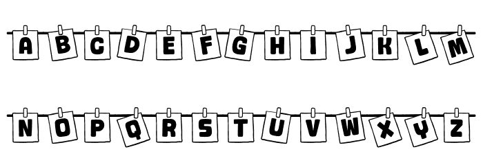 Notedry Font LOWERCASE