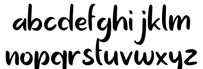 Notela Schriftart Kleinbuchstaben
