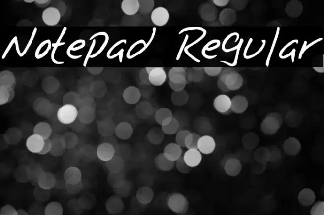 Notepad Regular Fuentes examples