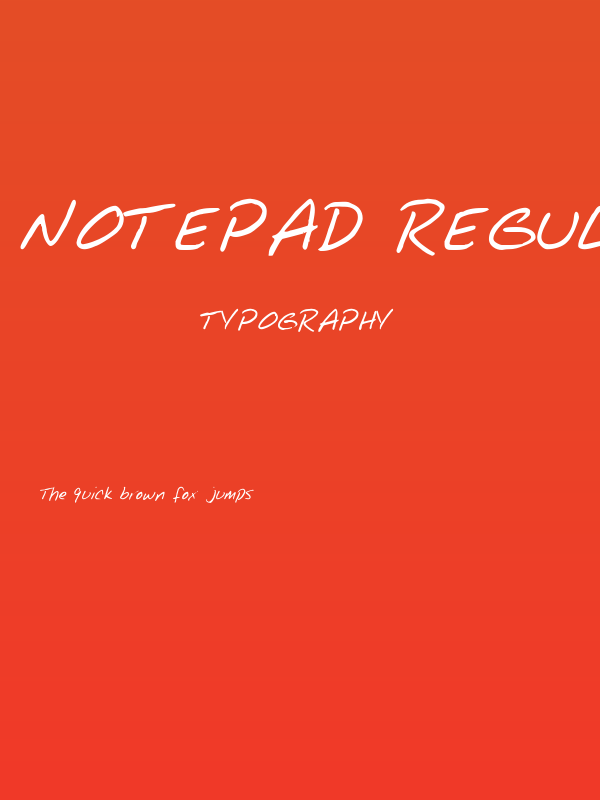 Notepad Regular Poster