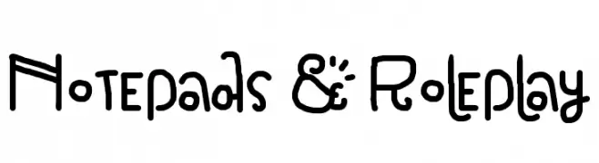 Notepads & Roleplay  font caratteri gratis