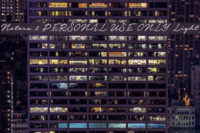 Notera 2 PERSONAL USE ONLY Light Font examples