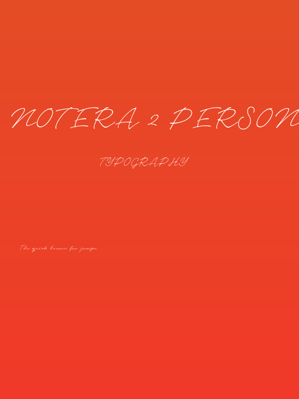Notera 2 PERSONAL USE ONLY Thin Poster