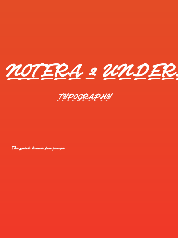 Notera 2 Underline PERSONAL USE Black Poster