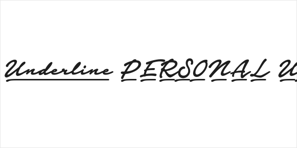 Notera 2 Underline PERSONAL USE Bold Logo