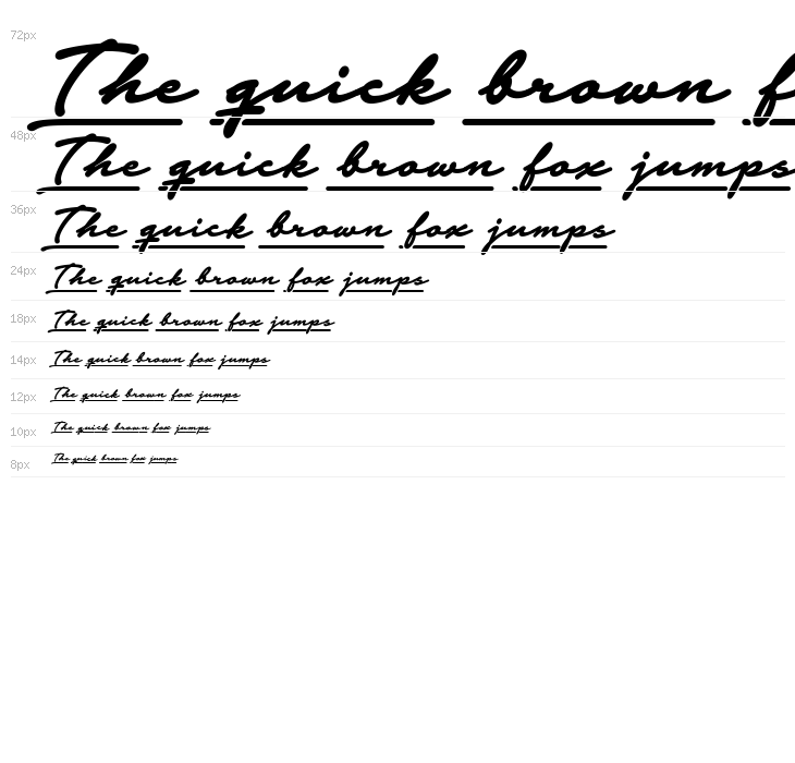 Notera 2 Underline PERSONAL USE Bold Waterfall