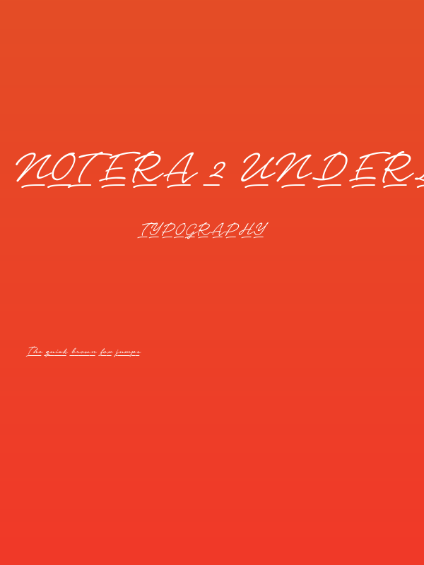 Notera 2 Underline PERSONAL USE Light Poster