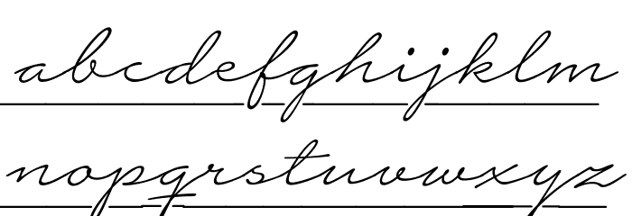 Notera 2 Underline PERSONAL USE Thin Font LOWERCASE