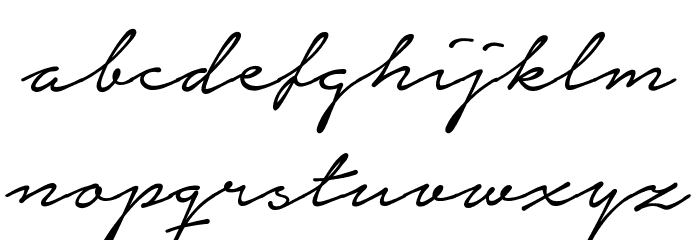 Notera Personal Use Only Font LOWERCASE