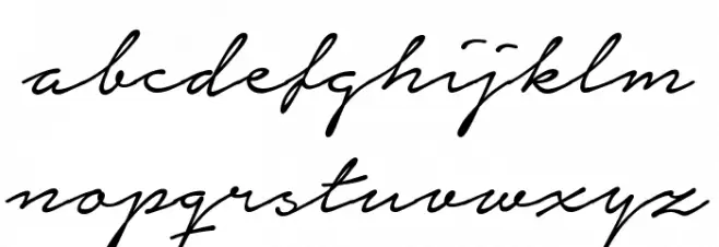 Notera Personal Use Only Font LOWERCASE