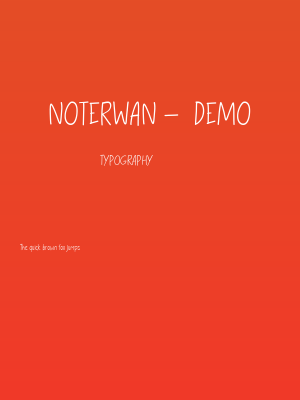 Noterwan -  Demo Poster