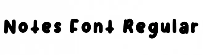 Notes Font Regular  Frei Schriftart Herunterladen