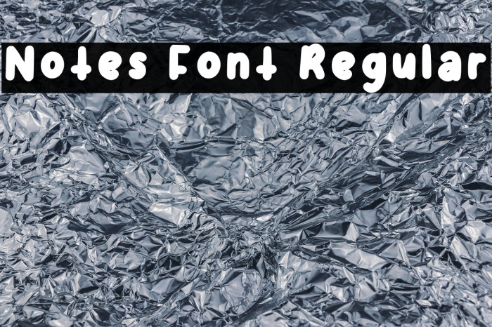 Notes Font Regular Example 1