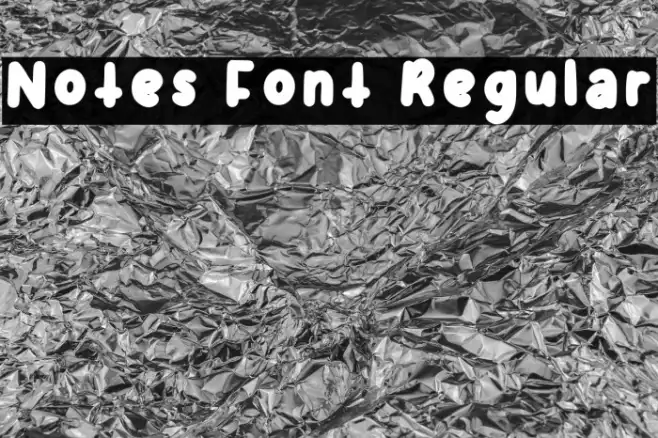 Notes Font Regular Example 1