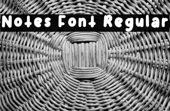 Notes Font Regular Font | Free Download (TTF/OTF) | FFonts.n