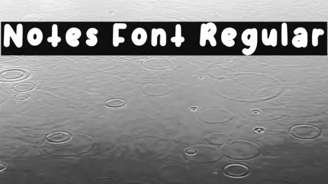 Notes Font Regular Example 3