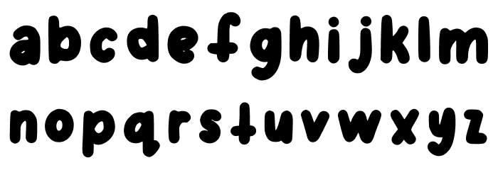 Notes Font Regular Font LOWERCASE