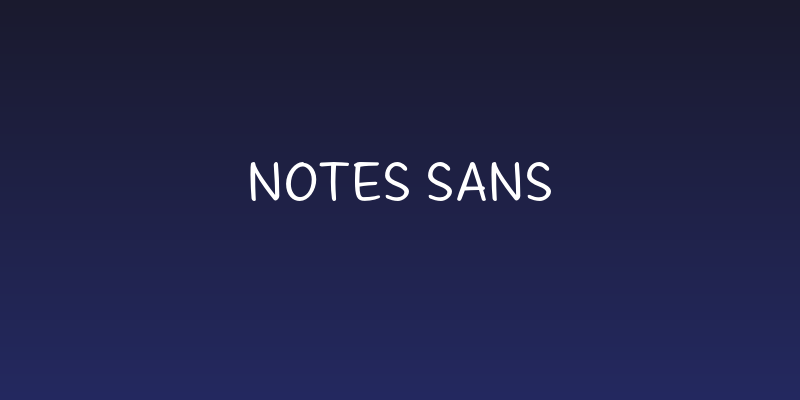 Notes Sans Social Header