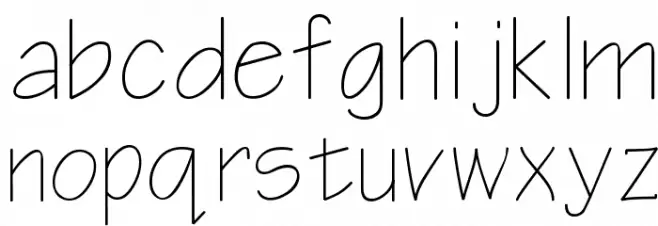 Notetaker 字体 小写