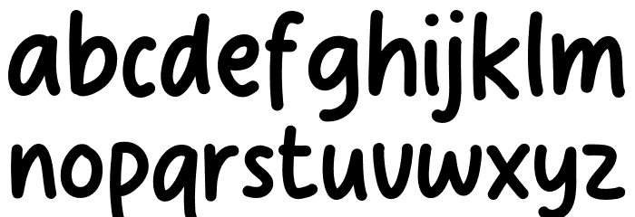 Notevela Font LOWERCASE