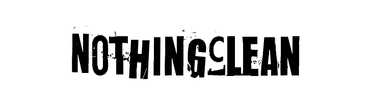 Nothing Clean  font caratteri gratis