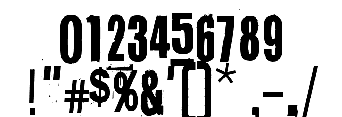 Nothing Clean Font OTHER CHARS