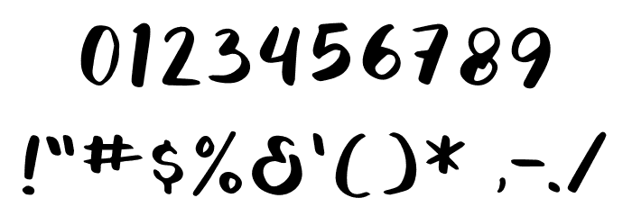 Nothing For You 4 Font OTHER CHARS