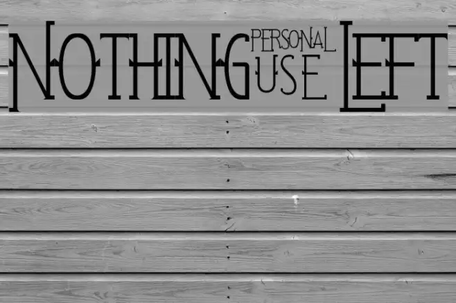 Nothing Left Example 1