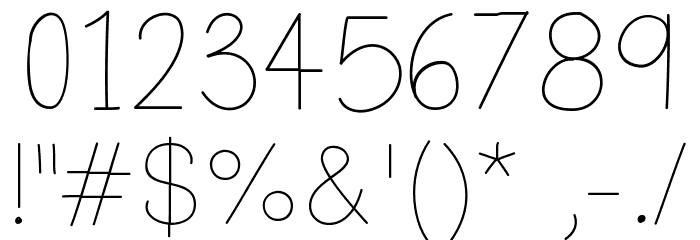 Nothing Special Font OTHER CHARS