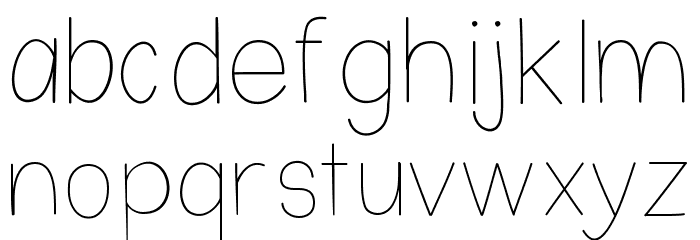 Nothing Special Font LOWERCASE