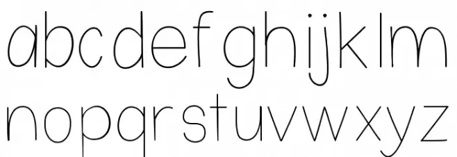 Nothing Special Schriftart Kleinbuchstaben