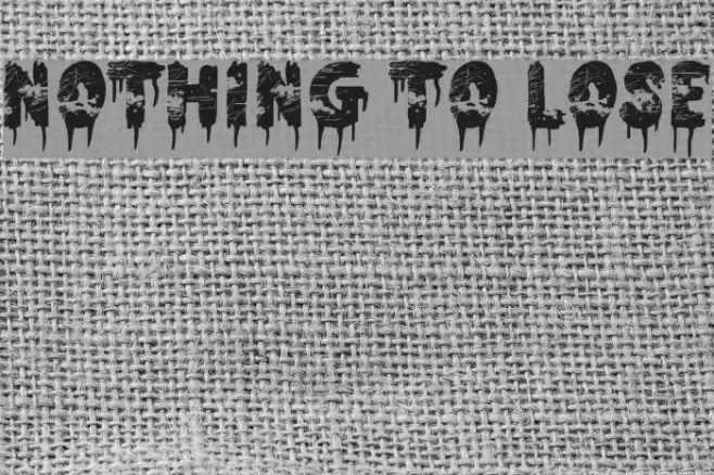 Nothing To Lose Font examples