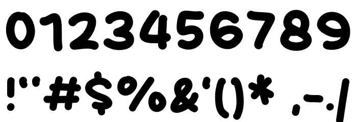 Nothing Type Font OTHER CHARS