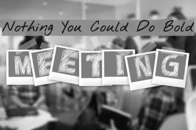 Nothing You Could Do Bold Font examples