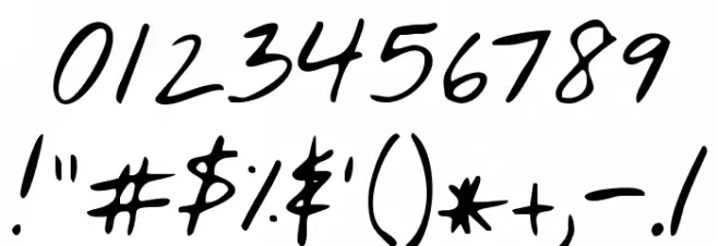 Nothing You Could Do Font OTHER CHARS