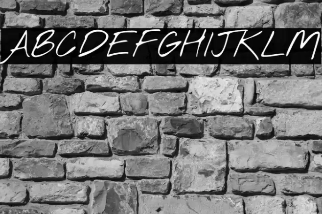 Nothing You Could Do Font examples