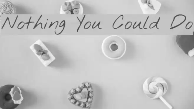 Nothing You Could Do Font examples
