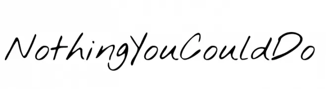 NothingYouCouldDo  les polices de caractères gratuit tlcharger
