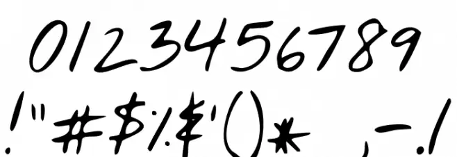 NothingYouCouldDo Font OTHER CHARS