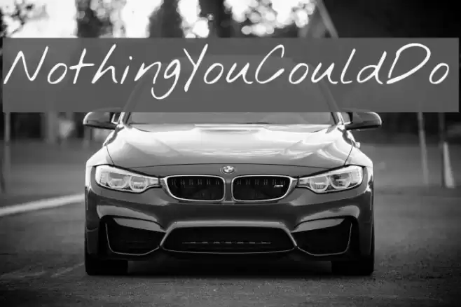 NothingYouCouldDo Font examples