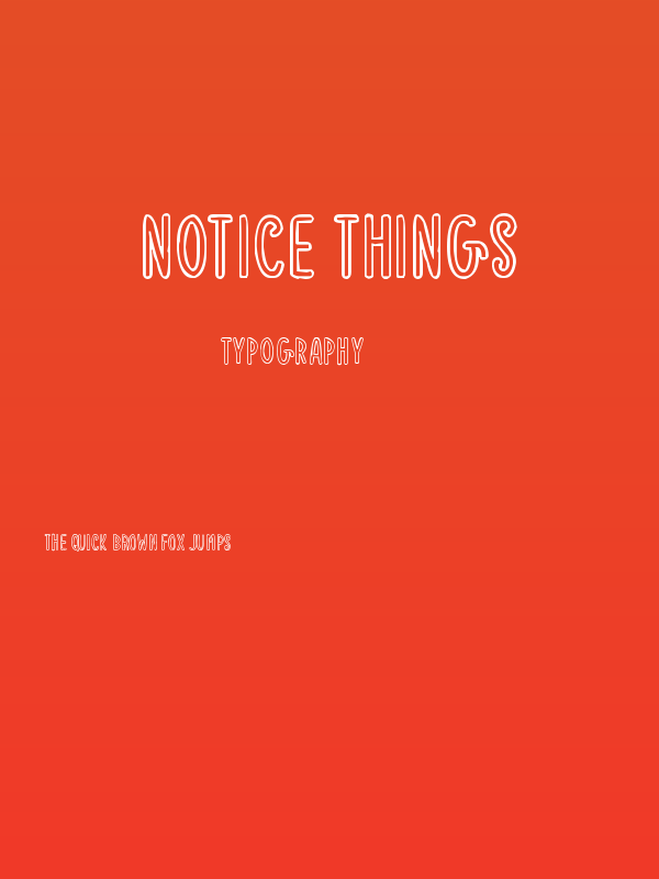 Notice Things Poster