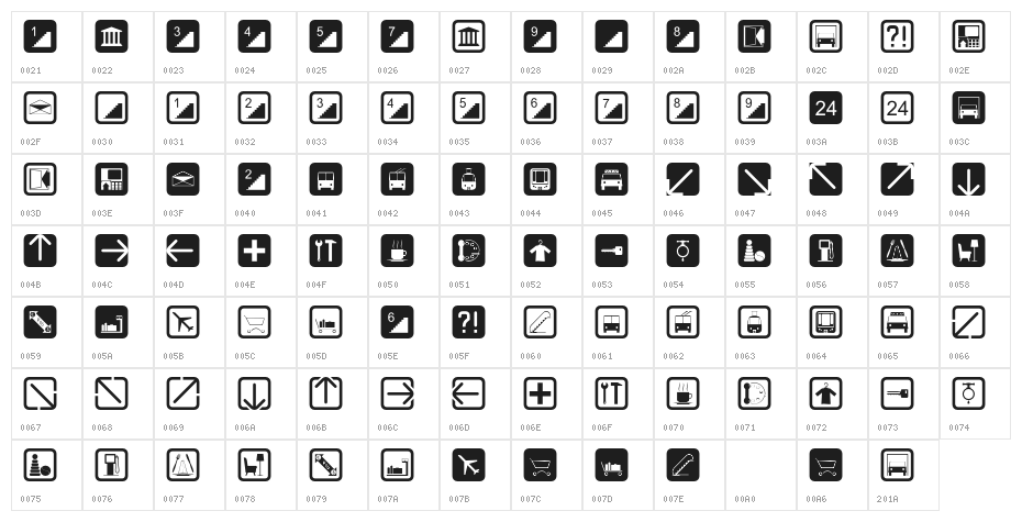 Notice2Std Character Map