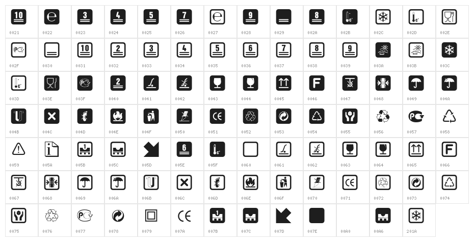 NoticeStd Character Map