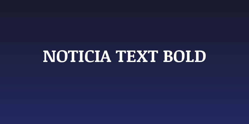 Noticia Text Bold Social Header
