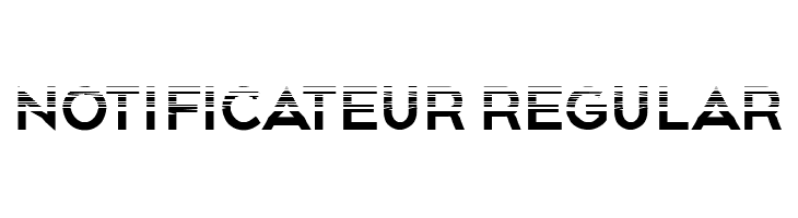 Notificateur Regular  Frei Schriftart Herunterladen