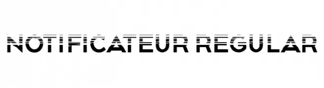 Notificateur Regular  Free Fonts Download