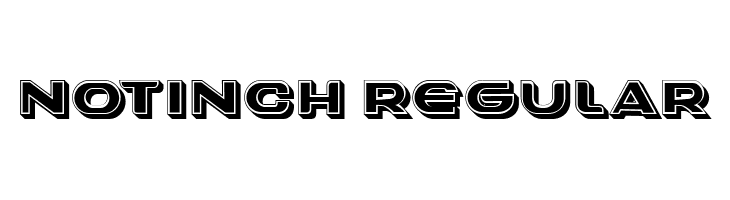 Notinch Regular  Free Fonts Download
